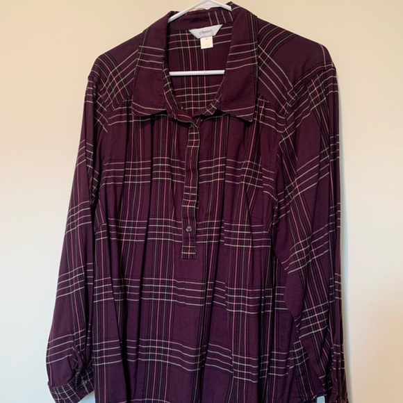 Purple Flowy Flannel - Picture 1 of 2
